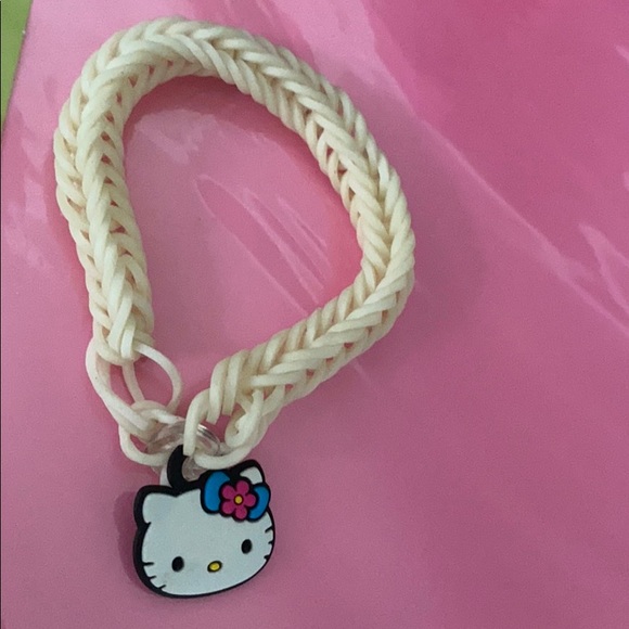 Hello Kitty hat socks playing cards hair tie clip - Picture 9 of 11